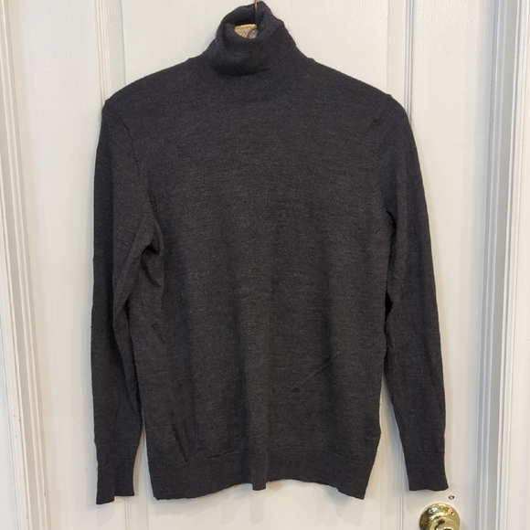 Joe Fresh Sweaters - Soft Grey Marino Wool Turtle Neck Sweater